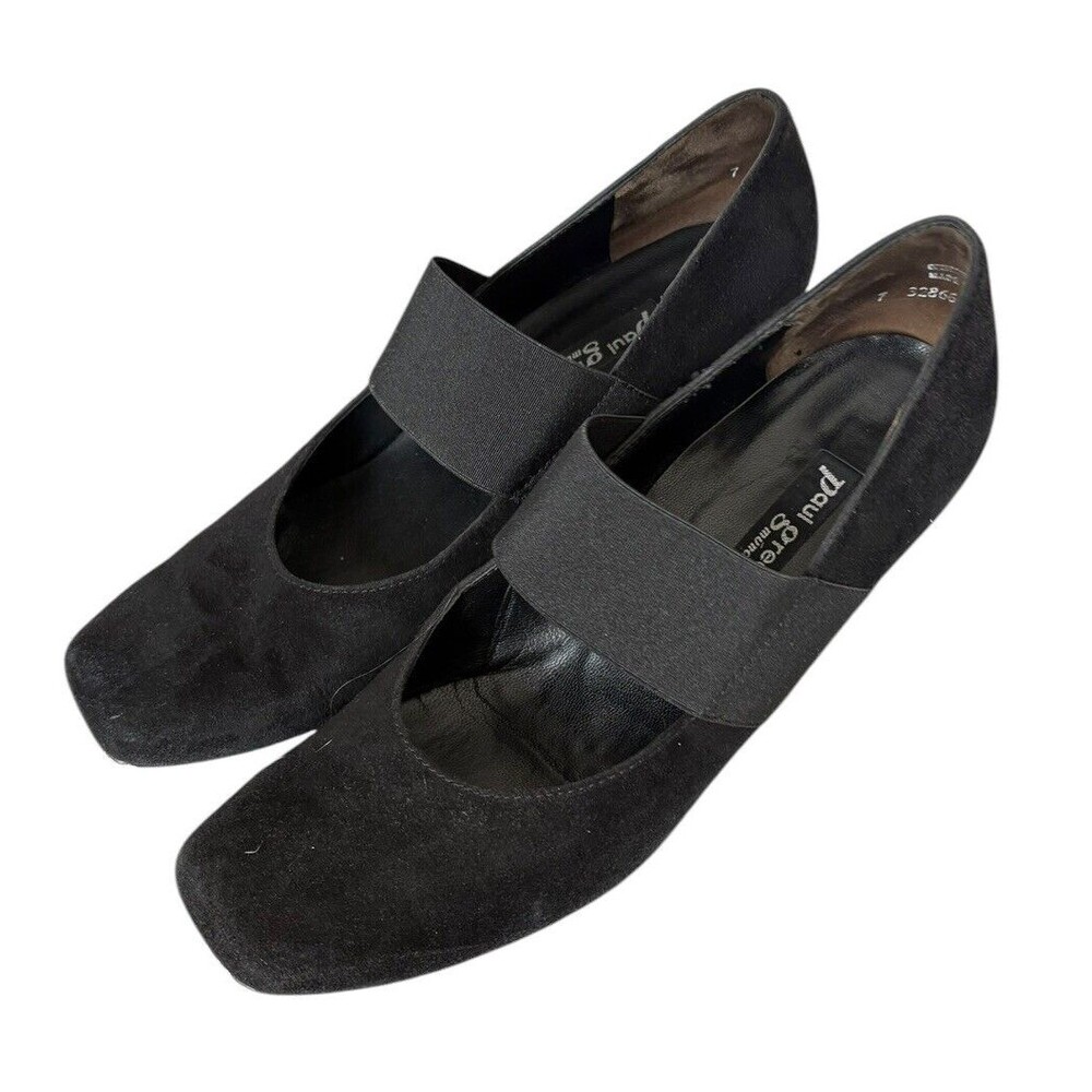 Paul Green‎ Black Suede Mary Jane Pumps Size 7 UK/9.5 US